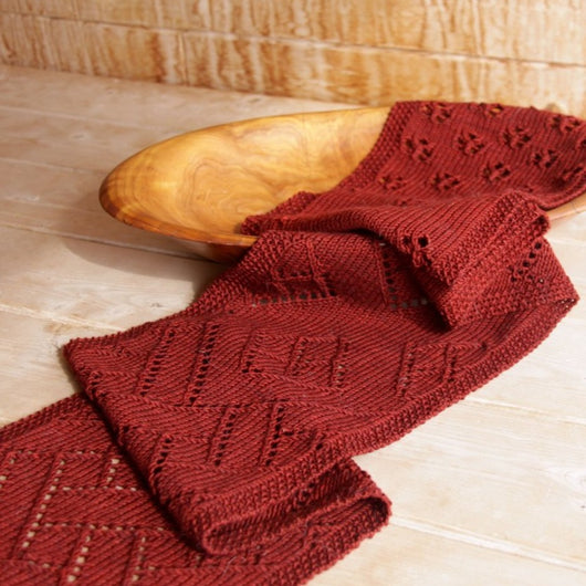 Dyed-to-order Cherry Festival Scarf Kit